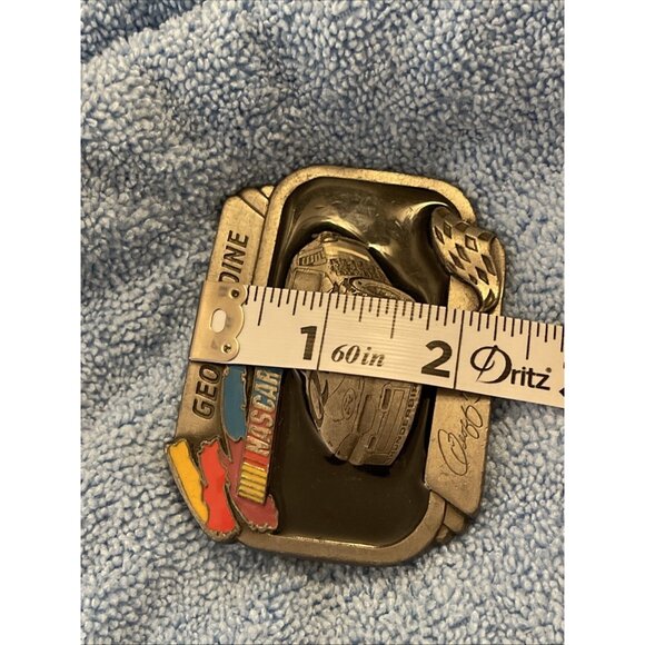 VINTAGE NASCAR GEOFF BODINE 7 LIMITED EDITION 002‎ BELT BUCKLE AMERICAN LEGENDS - Picture 10 of 10